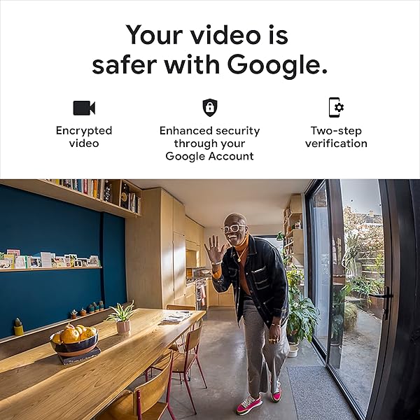 GOOGLE NEST SECURITY CAM (WIRED) – 2ND GENERATION – FOG, 1080P, MOTION ONLY