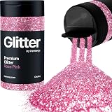 Hemway Rose Pink Glitter Shaker 130g Chunky Glitter for Resin Epoxy Crafts