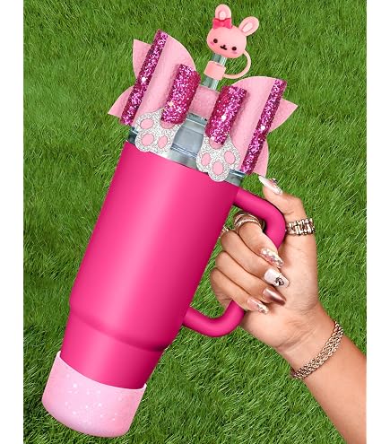8-Piece Stanley Cup Accessories Kit For 30oz & 40oz Tumblers - Straw Cover, Boot, Stopper, Charm & More