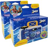1 Shot Waterproof Disposable Camera - 35mm Underwater - 27 Exposures - ASA/ISO400 Color Film - Single-Use for Vacation, Snorkeling, Watersports - 2-Pack
