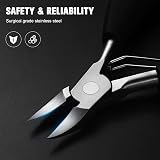 BEZOX Precision Toenail Clippers for Thick Nails Podiatrist Grade view 2