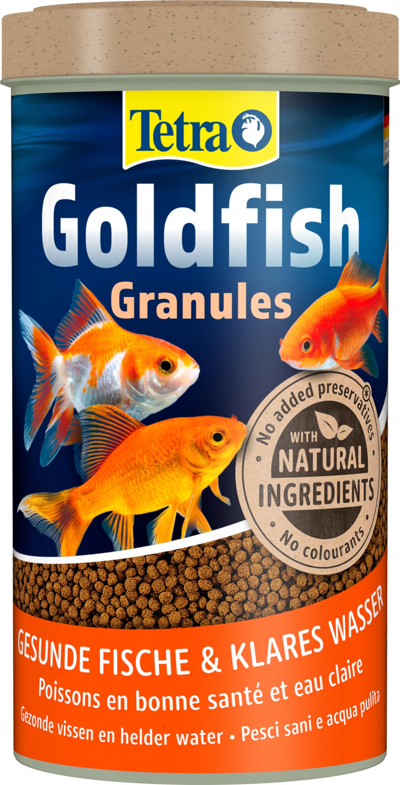 Tetra Goldfish Complete Floating Granules for Goldfish/Cold Water Fish, Multi-Colour, 500ml