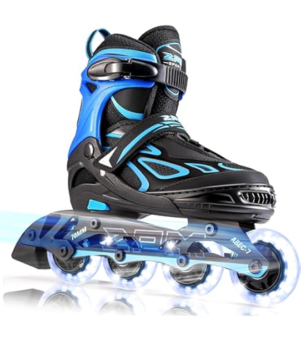 Roller Derby Falcon 2-in-1 Adjustable Skates For Kids - Switch Between Quad & Inline Skates, Sizes 12-2 Or 3-6