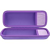 Aenllosi for JBL Flip 7/ Flip 6/ Flip 5 Protable Bluetooth Speaker Hard Case with Adjustable Shoulder Strap, Purple (Case Only)