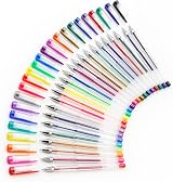 EXERZ Gel Pen Set 24pcs Rainbow Colours Fine Ink 0.6/0.8/1.0mm view 6