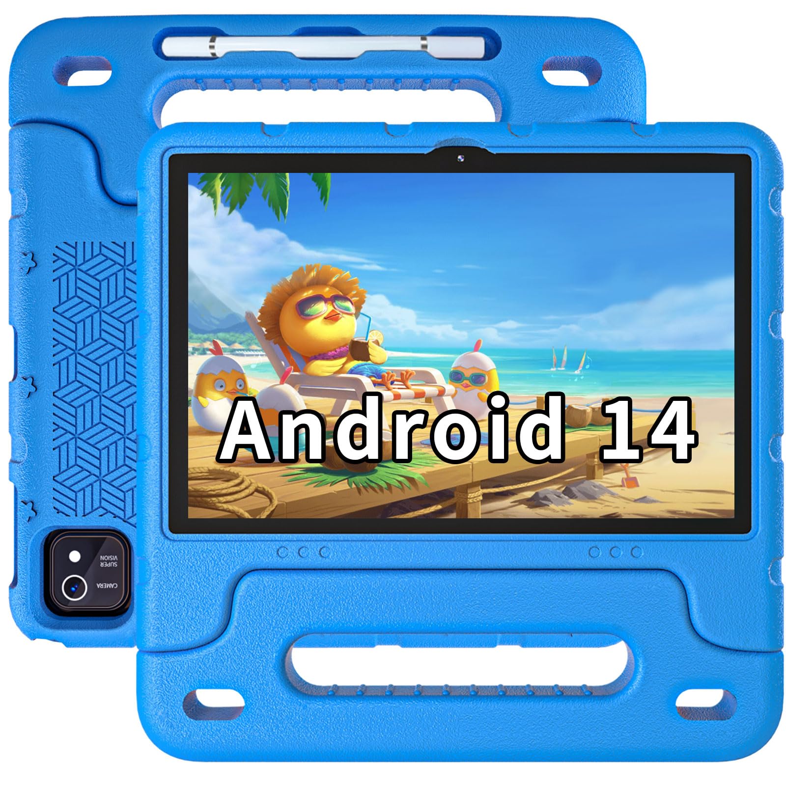 EDDBNi Kids Tablet Android 14 Tablet 10 inch Kids