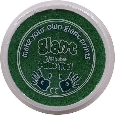 Craftplay Giant Washable Paint Pad 15cm Diameter Green for Hands & Feet