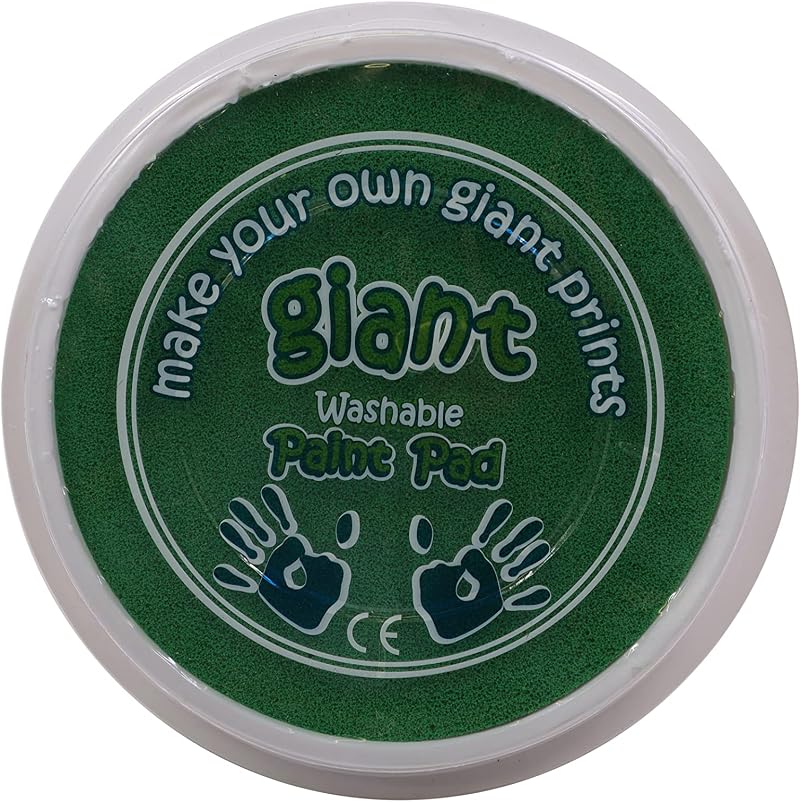 Craftplay Giant Washable Paint Pad 15cm Diameter Green for Hands & Feet
