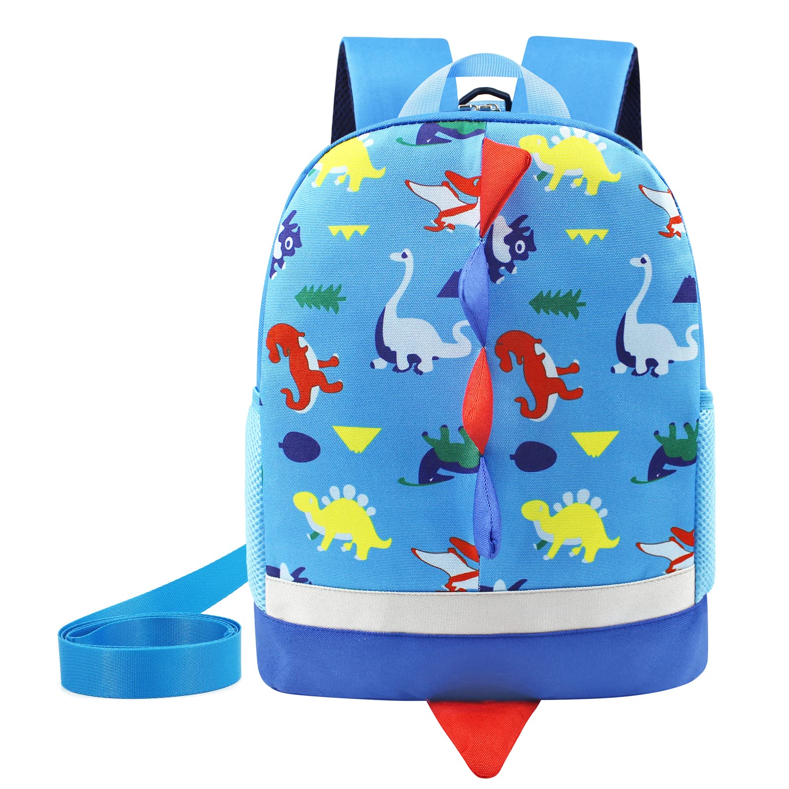 Cosyres Kids Toddler Dinosaur Backpack Bag Dragon Backpack Rucksack with Reins (Blue(size:L)) — image 1