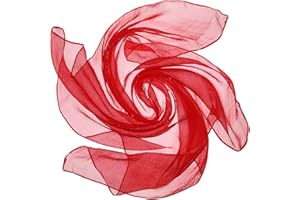 SATINIOR Chiffon Scarf Women Square Handkerchief Lightweight Satin Ribbon Scarf Retro Neck Neckerchief