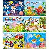 Puzzles for Kids Ages 4-8 Year Old 60 Piece Colorful Wooden Puzzles for Toddler Children Learning Educational Puzzles Toys fo