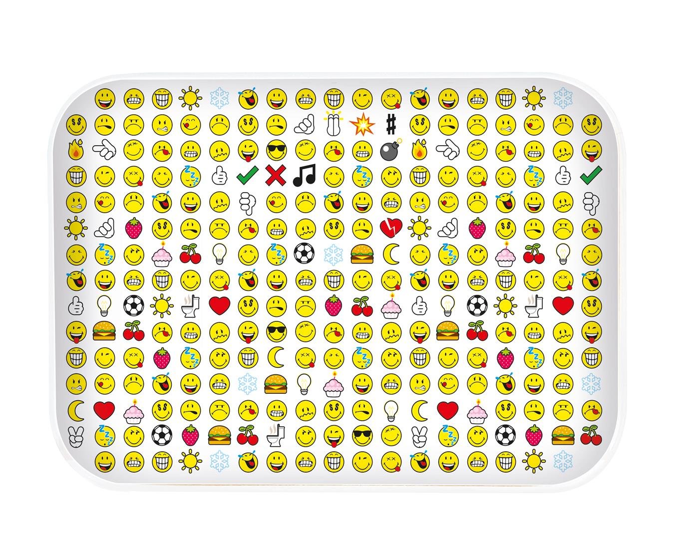 zakdesigns "Smiley Tray, Multi-Colour, 40x30 cm