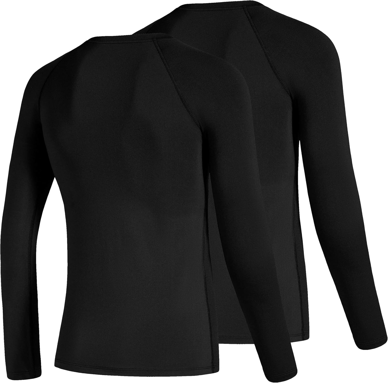 Boys' Compression Shirt Youth Fleece Thermal Long Sleeve Cold Gear Undershirts for Boys: Clothing