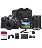 Amazon.com : Canon EOS R100 Double Zoom Lens Kit, Black : Electronics