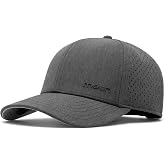 Heather Grey Compass Hydro by Melin | Classic Ballcap with Curved Visor, Water-Resistant Structured Cap, For Travel, Golf, Outdoor &amp; Everyday Wear
