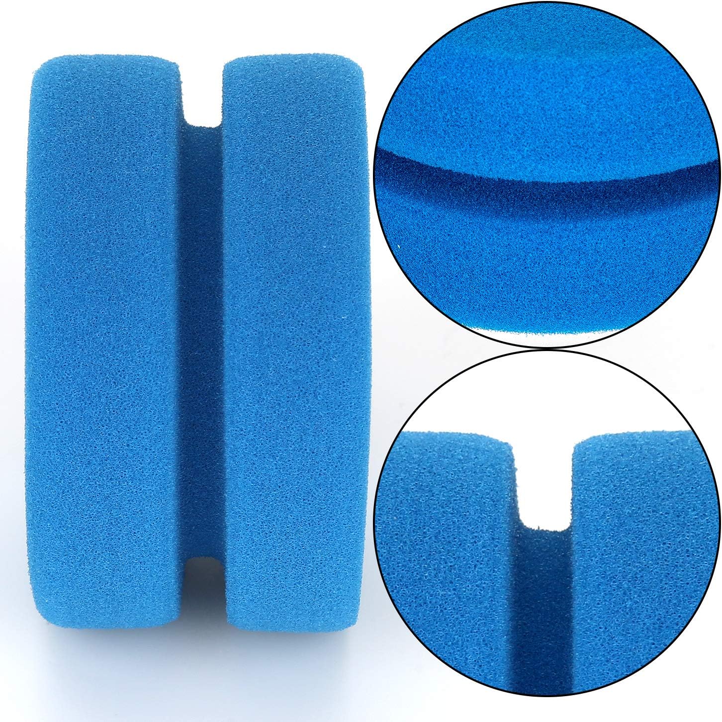 LUTER 4Pcs Paint Sponge Applicators, Double-Sided Round Artist Sponge Paint Brush for Painting, Arts and Crafts (3 Inch, Blue)