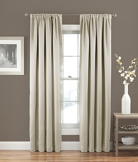 Eclipse Curtains Single Window Panel Stone 54x54 Amazon Co Uk