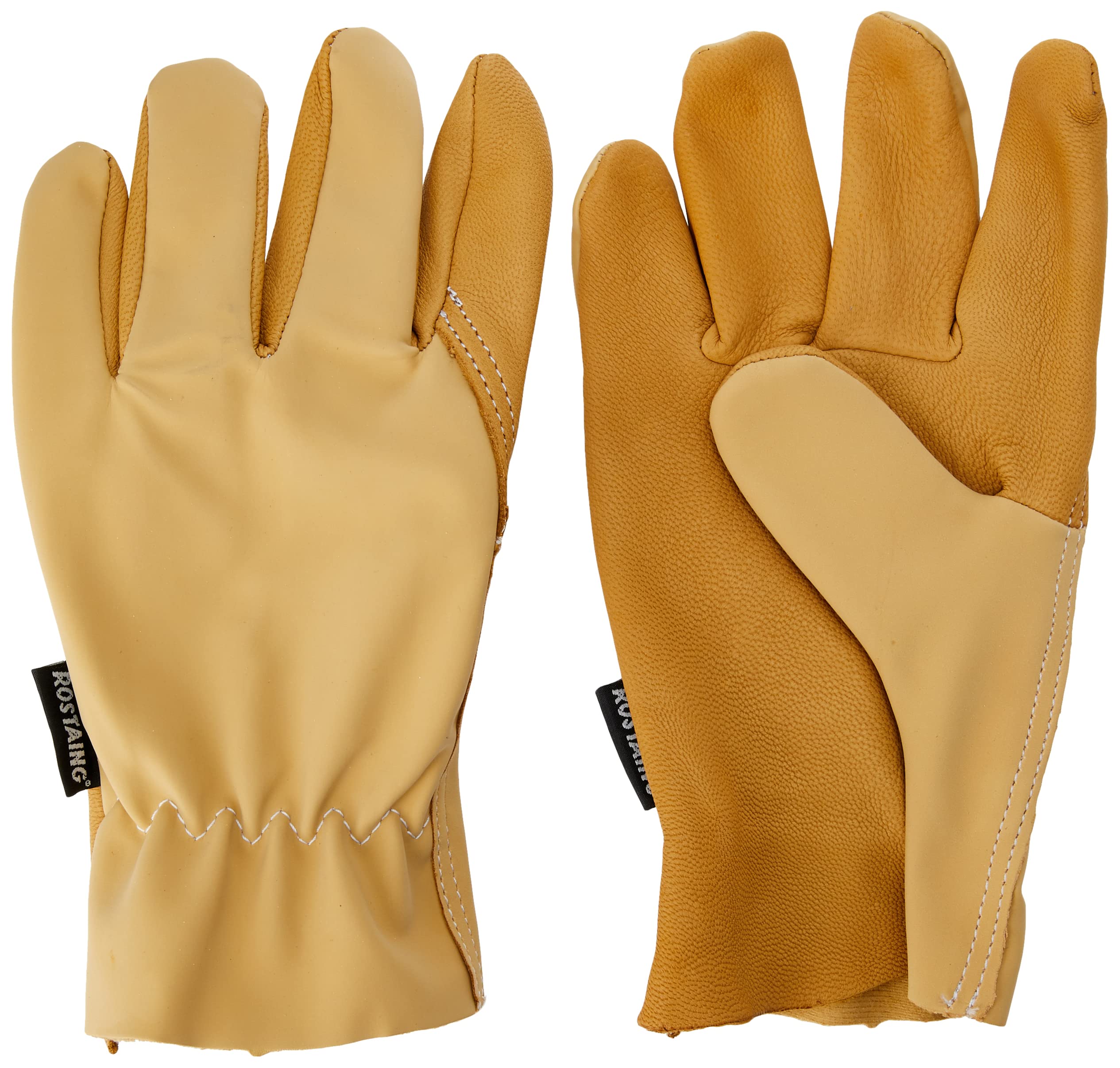 Rostaing Driver Evolution Premium Leather Palmed Work Gloves For Gardening Construction Engineering Size 8/ M