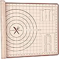 Silicone Baking Mat, Non Stick Pastry Mat with Measurement,26" x 16" Extra Thick Large Rolling Dough Mat Sheet, Counter Mat,Food Grade Pizza, Fondant, Macarons,Cookies Mat, Baking Supplies for kitchen