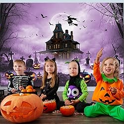 Mocsicka Halloween Photography Backdrop Scary Night