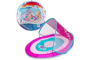 SwimWays Baby Spring Float Sun Canopy - Pink Fish