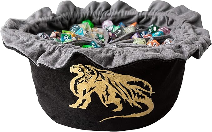 amazoncom large dnd dice dragon drawstring bags with