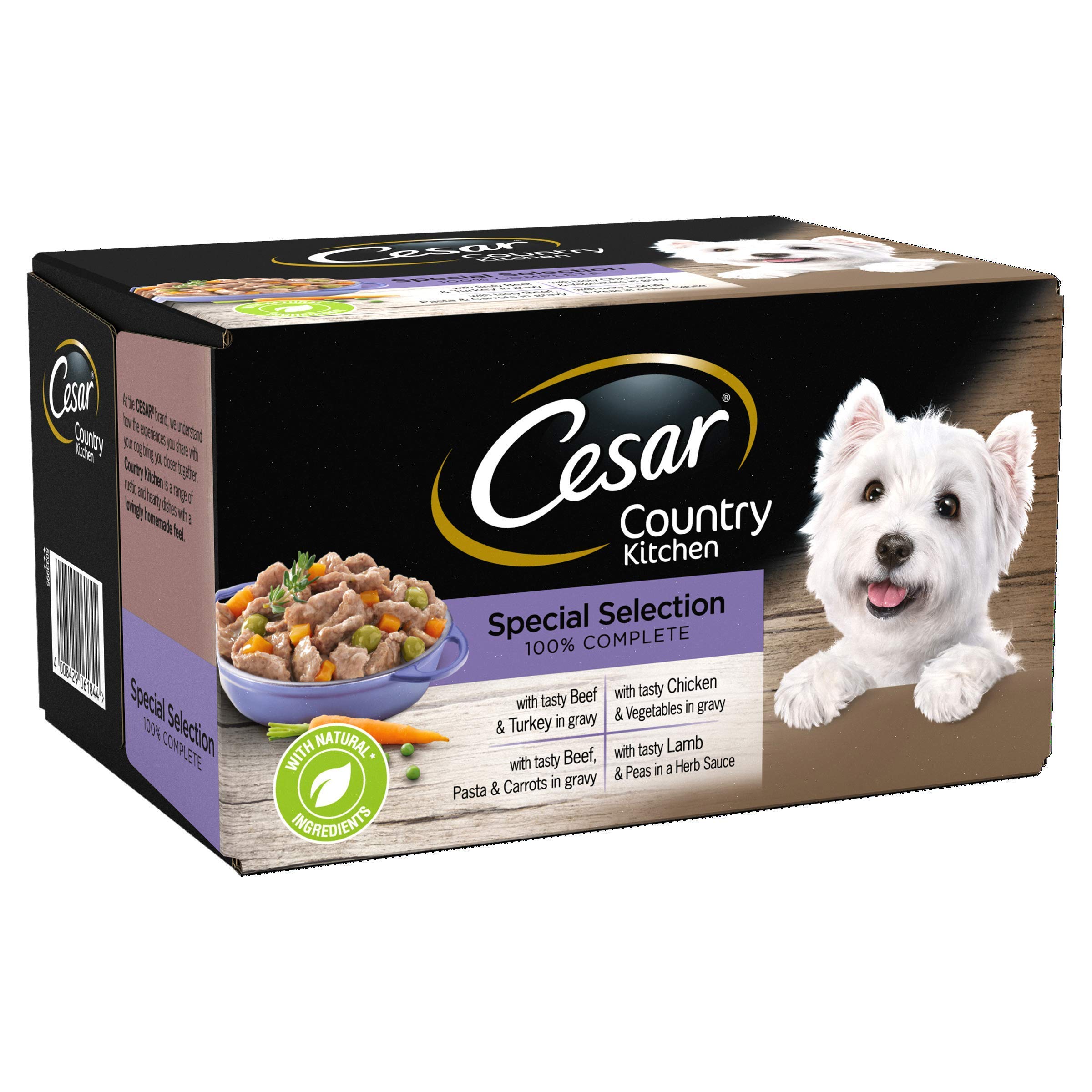 Cesar Country Kitchen Dog Tray Special Selection in Gravy 8x 150g