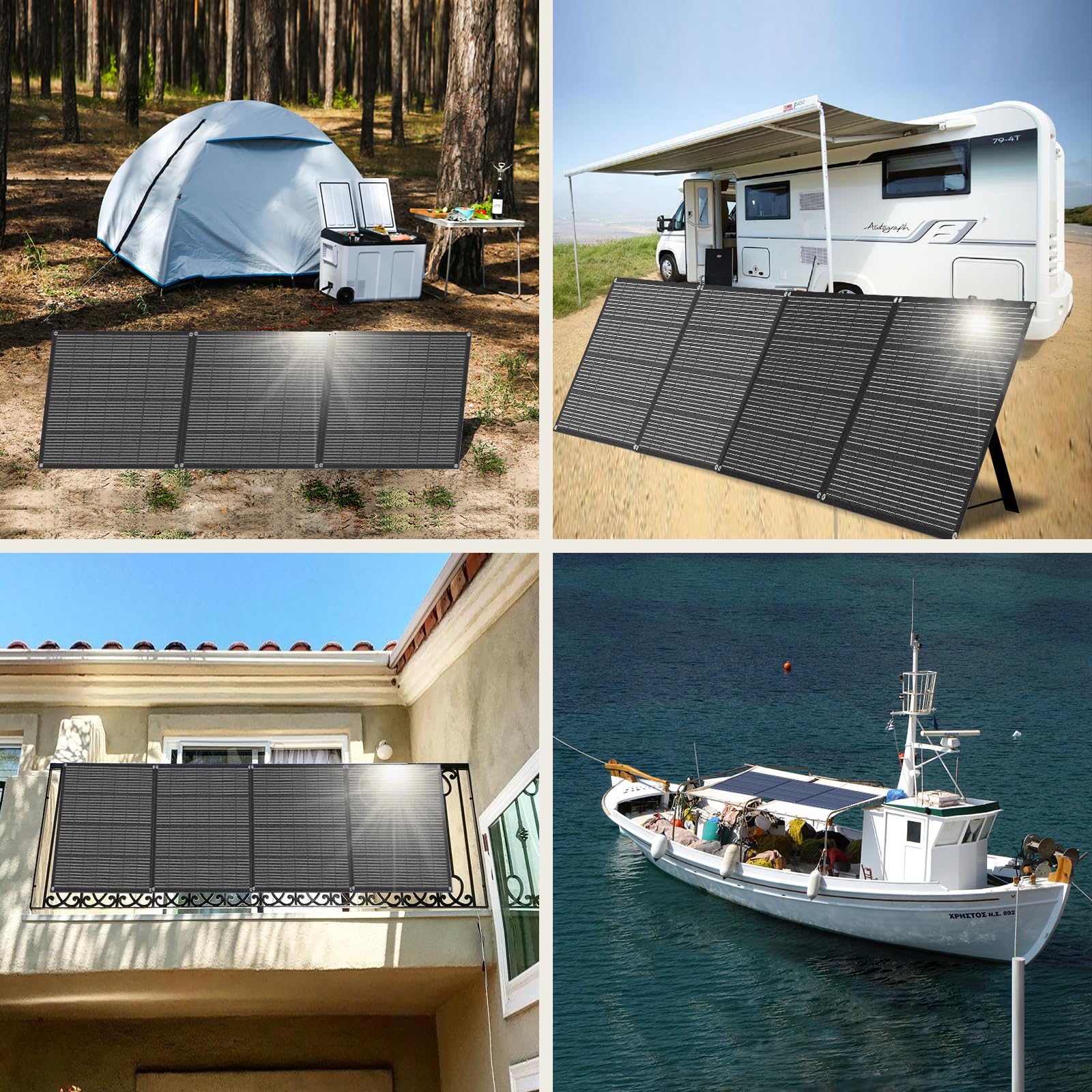 Mua 300W 18V Portable Foldable Solar Panel Monocrystalline ETFE 24% ...