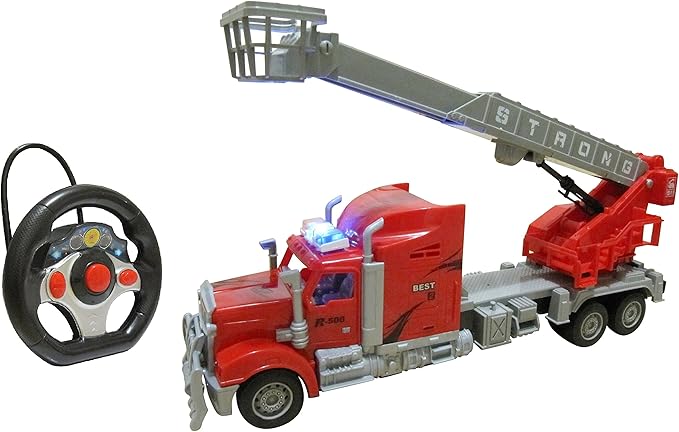 Amazon.com: Remote Control Toy Fire Fighter Truck - RC Fire Engine
