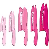 Cuisinart 10pc Ceramic Coated Color Knife Set - Pink for BCRF, C55-10PCPK