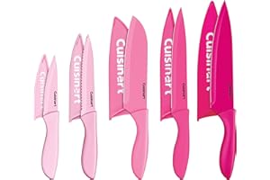 Cuisinart 10pc Ceramic Coated Color Knife Set - Pink for BCRF, C55-10PCPK