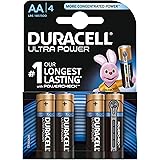 Duracell LR6/MX1500 Ultra Power AA Batteries, Pack of 4