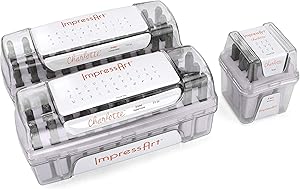 ImpressArt - Charlotte Metal Stamping Letter & Number Bundle, Hand Stamping Set for Metal Stamping Jewelry