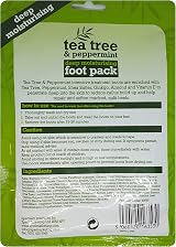 Xpel Tea Tree Peppermint Moisturising Foot Pack Dry Cracked Skin Callus Soften view 2