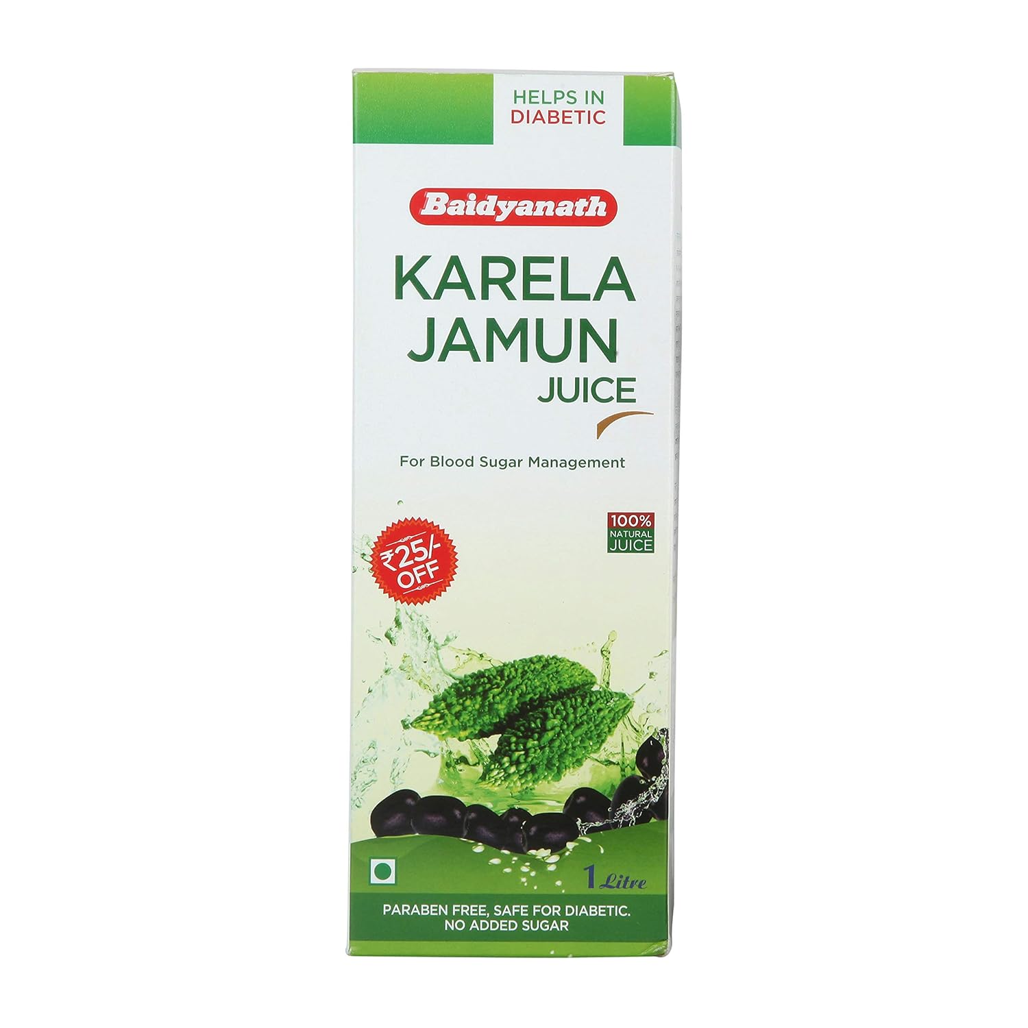 Buy Baidyanath Karela Jamun Juice For Blood Sugar Management 1L