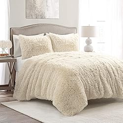 Lush Decor Emma Soft Fluffy Faux Fur Oversized