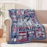 KLFELK Los Angeles Blanket, Baseball Gifts for Men Women, Baseball Blankets for Adults, Baseball Gear Accessories Stuff 60"x50" Blankets and Throws for Birthday Game Day.