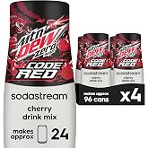 SodaStream MTN Dew Code Red Zero Sugar Drink Mix (440ml, Pack of 4)