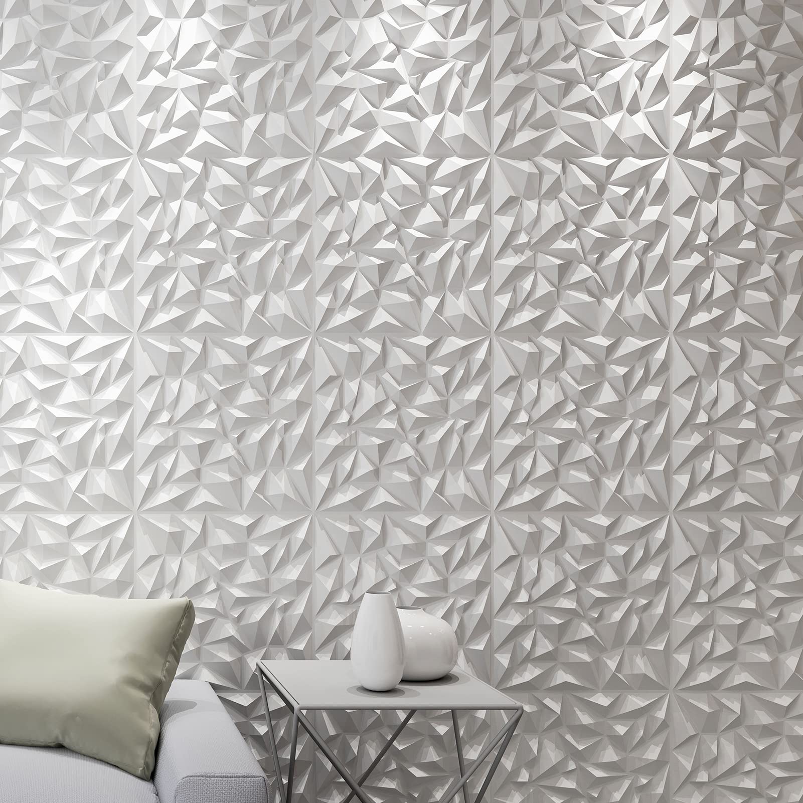 Mua Textures 3D Wall Panels White Diamond Design for Interior Wall ...