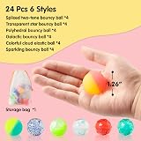 Joyin 24pcs Bouncy Balls 6 Styles 32mm Party Bag Kids Unisex view 3