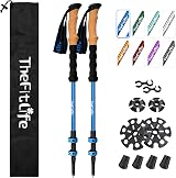 TheFitLife Trekking Poles 7075 Aluminum Cork Grips Adjustable Telescopic