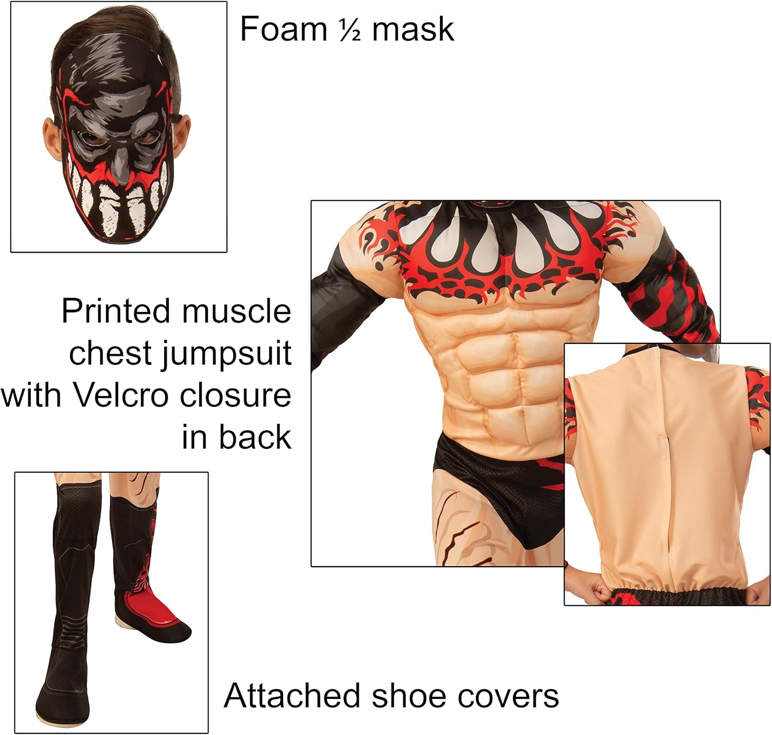 Amazon Co Jp フィン ボーラー Wwe ボーイズ デラックスコスチューム S ホワイト S おもちゃ