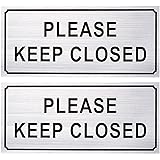 Juvale 2-Pack Please Close Sign Set – Please Keep