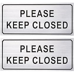 Juvale 2-Pack Please Close Sign Set – Please Keep