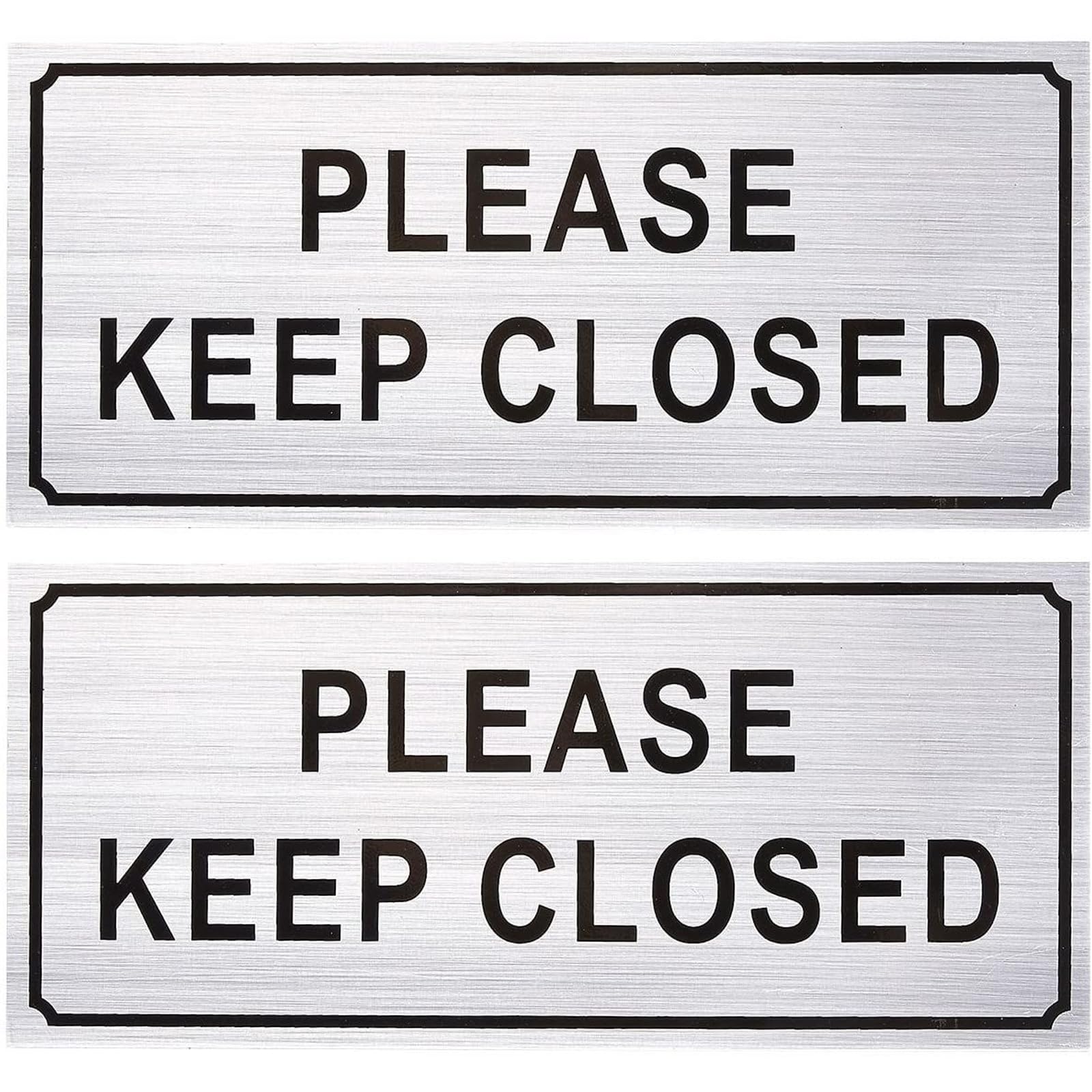 Juvale 2-Pack Please Close Sign Set – Please Keep