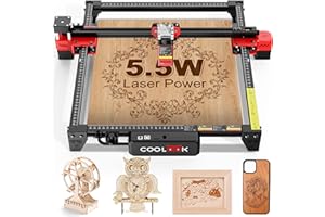 OUYANG Laser Engraver CK1-55 Laser Cutter 40000mW, High Precision 5500mW Output, Quick Engraving 30000mm/min, Laser Engraving Machine for Wood Metal Leather