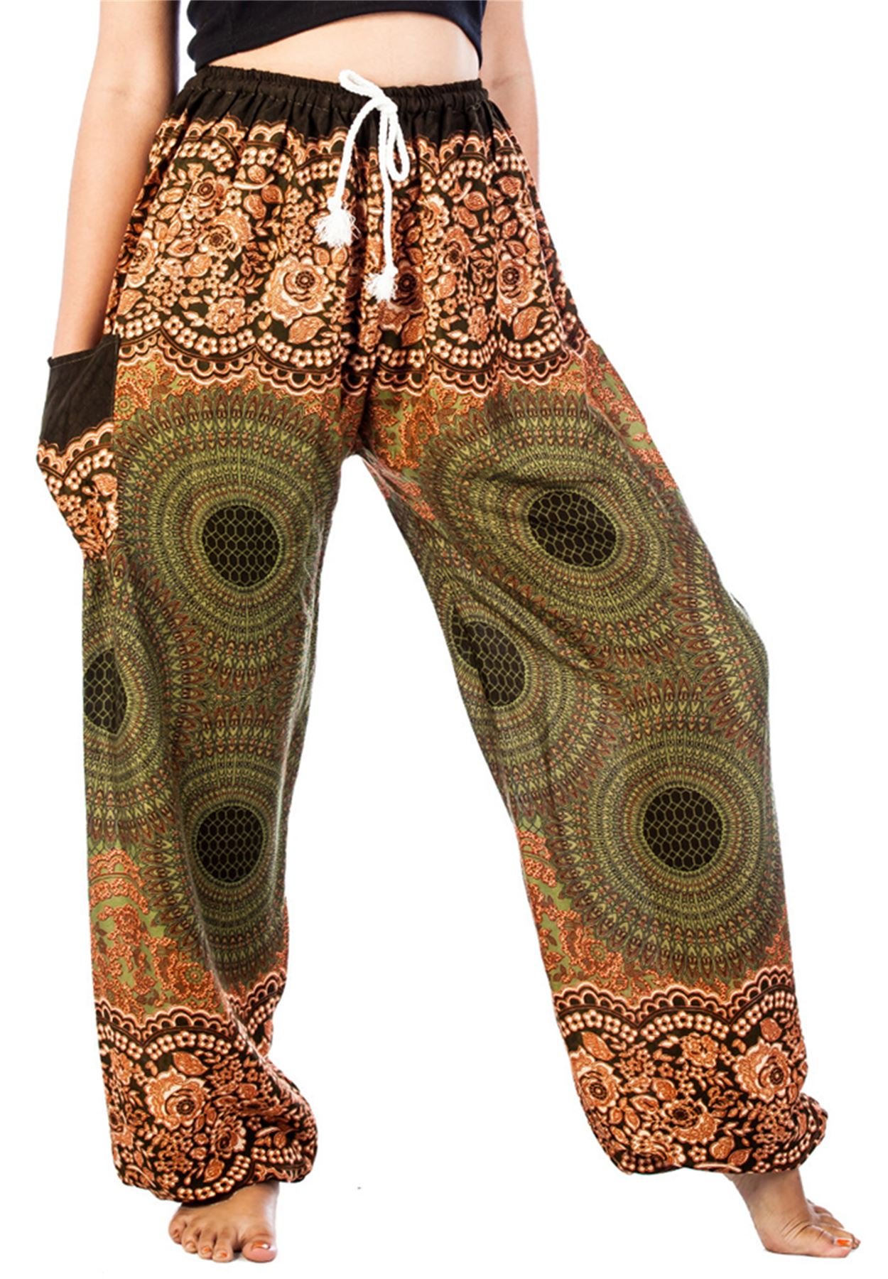 Lofbaz Harembroek voor Vrouwen Yoga Boho Hippie Kleding Palazzo Bohemian Strand Moederschap Broek Indiase Gypsy Reizen Kleding, Olifant 1 Teal Groen, XL Lofbaz Harembroek voor Vrouwen Yoga Boho Hippie Kleding Palazzo Bohemian Strand Moederschap Broek Indiase Gypsy Reizen Kleding, Olifant 1 Teal Groen, XL