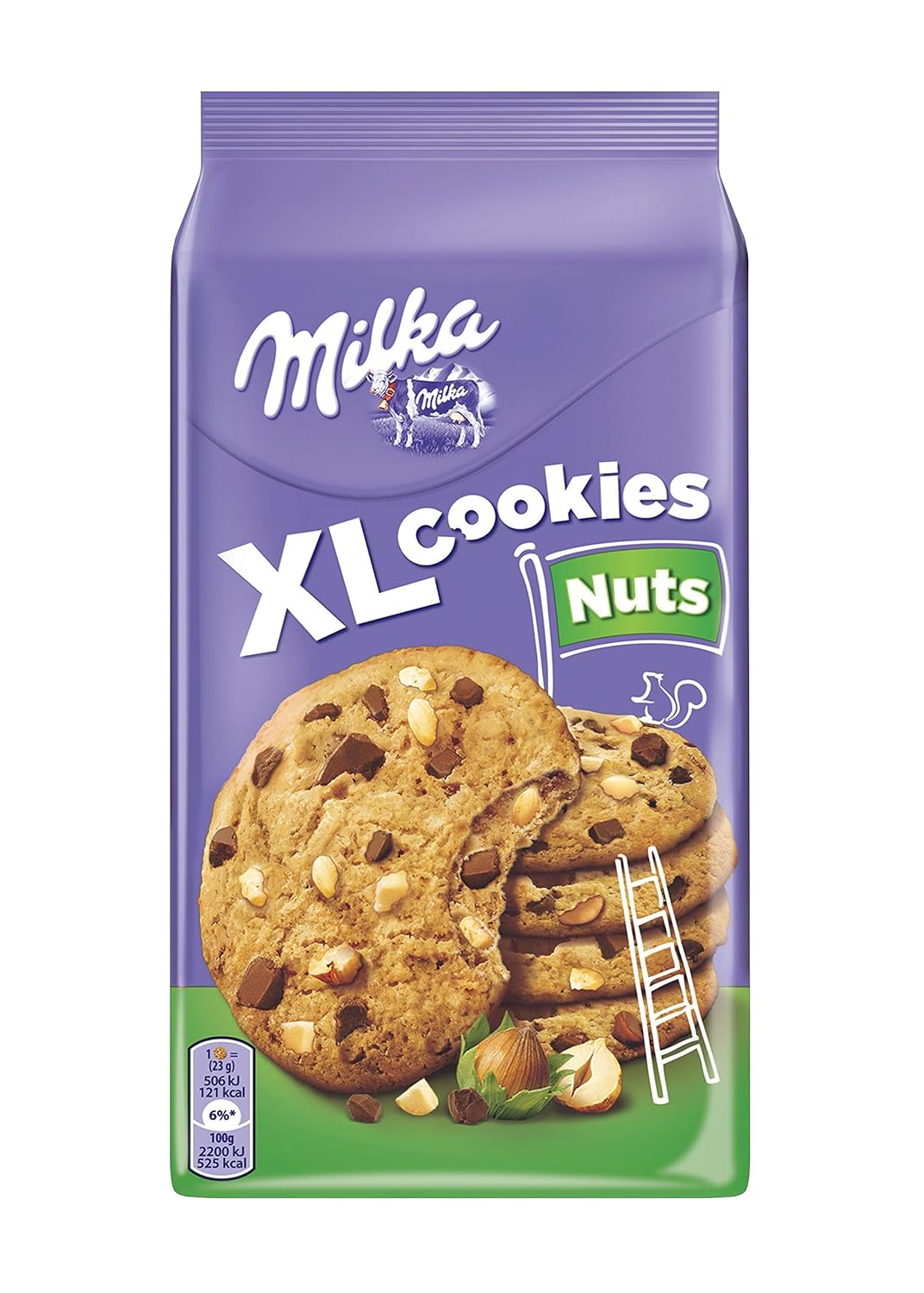 Milka XL Cookies Nuts Biscuit, 184g Amazon.in Grocery & Gourmet Foods