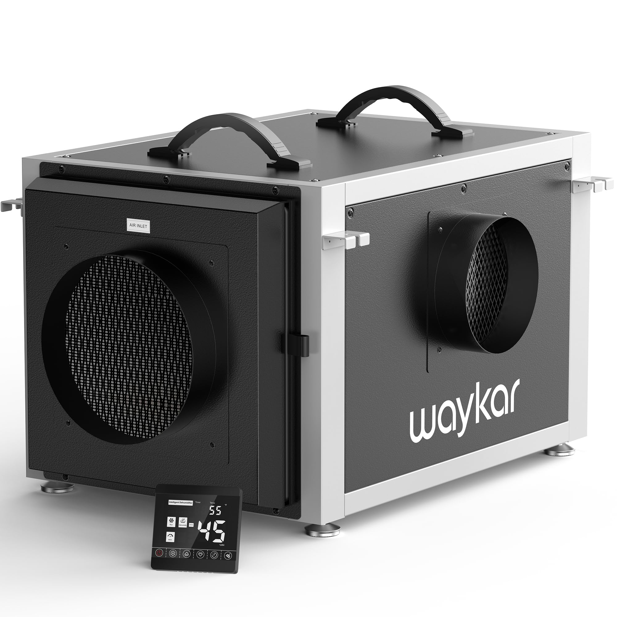 Photo 1 of **PARTS ONLY**Waykar 158 Pints Crawl Space Dehumidifier with Remote Control up to 6,500 sq. ft., Dual Duct HVAC Commercial Whole-House Dehumidifier for Basement, Industry Water Damage Unit - 5-Year Quality Coverage