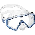 Cressi Perfect View Scuba Diving, Snorkeling Mask in Pure Comfortable Silicone - Available with Different Panoramic Lenses - Liberty Triside: Designed in Italy